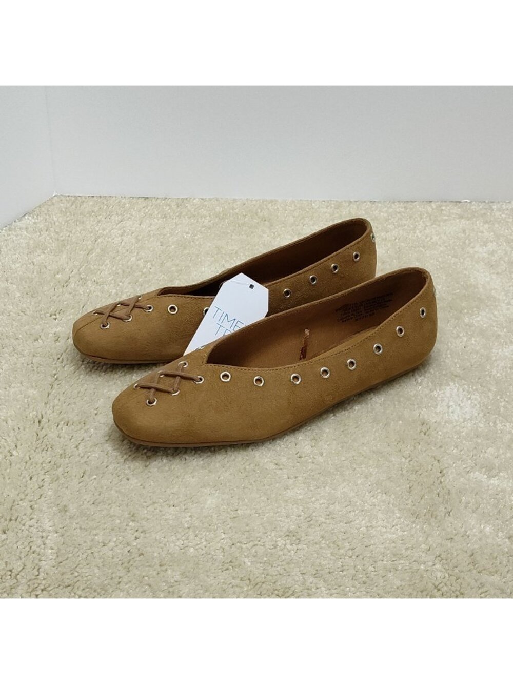 Time And Tru Corset Slip Ons Loafers Slides Flat Mules Mary Jane Casual Womens 8